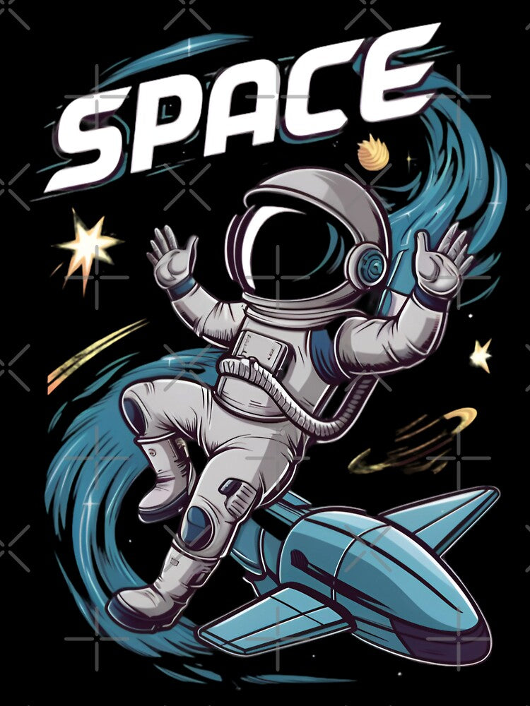 Floating Astronaut in Space by PaintedPixels01 T-Shirts, Hoodie, Sweatshirt | BlankRebels.com (Image 3)
