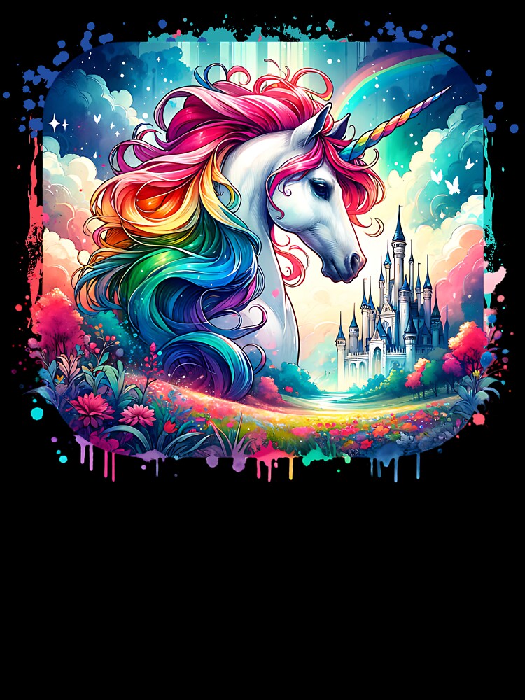 Rainbow Unicorn by I-I-Trading-Co T-Shirts, Hoodie, Sweatshirt | BlankRebels.com (Image 3)