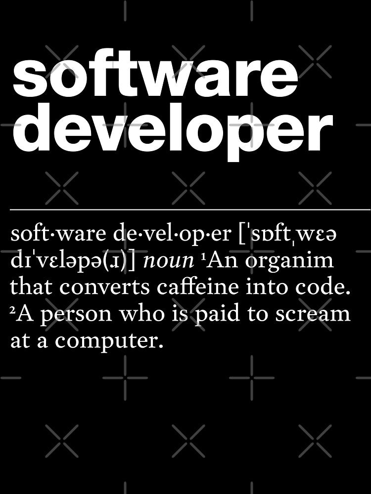"Software developer" funny job description, definition software developer by TrueType T-Shirts, Hoodie, Sweatshirt (Image 3)