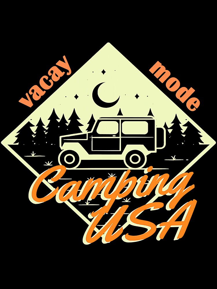 Vacay Mode Happy Camper Camping Usa by YesterDayCheck T-Shirts, Hoodie, Sweatshirt | BlankRebels.com (Image 3)