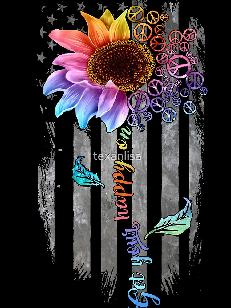Hippie Flag by speakupandshine T-Shirts, Hoodie, Sweatshirt | BlankRebels.com (Image 3)