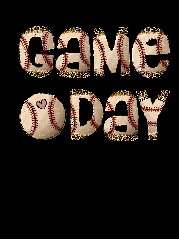 Game Day Baseball Sublimation, Baseball Leopard Letter Png, Baseball Png, Baseball Game Day Sublimation,... (Image 3)