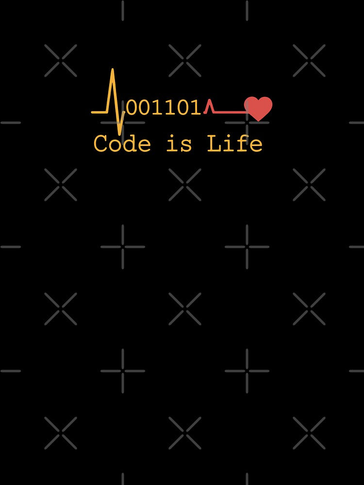 Code Is Life - Programmer Heartbeat by VenDecoArt