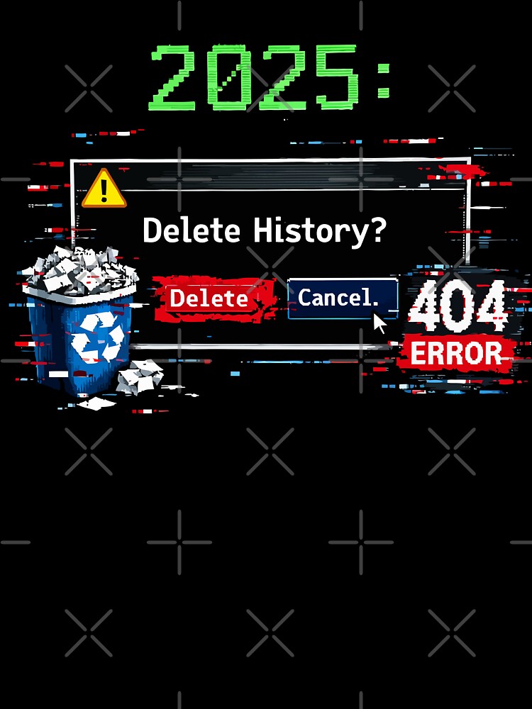 2025: Delete History? by xmoudx T-Shirts, Hoodie, Sweatshirt | BlankRebels.com (Image 3)