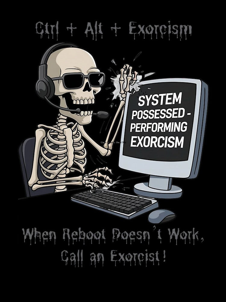 Ctrl + Alt + Exorcism Funny Halloween Programmer Software Developer Gift by WolframerDesign T-Shirts, Hoodie,... (Image 3)