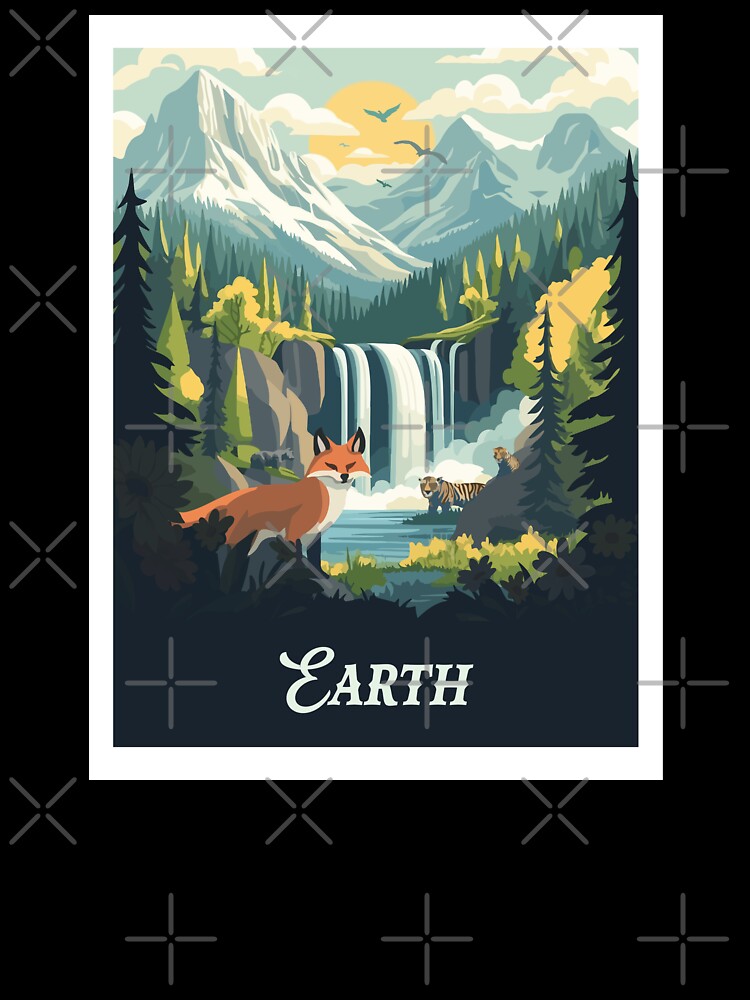 Earth - Inspired Illustration / Retro Board Game Poster / Wall Art Print / Fantasy, Board Game, RPG, DnD / Home... (Image 3)