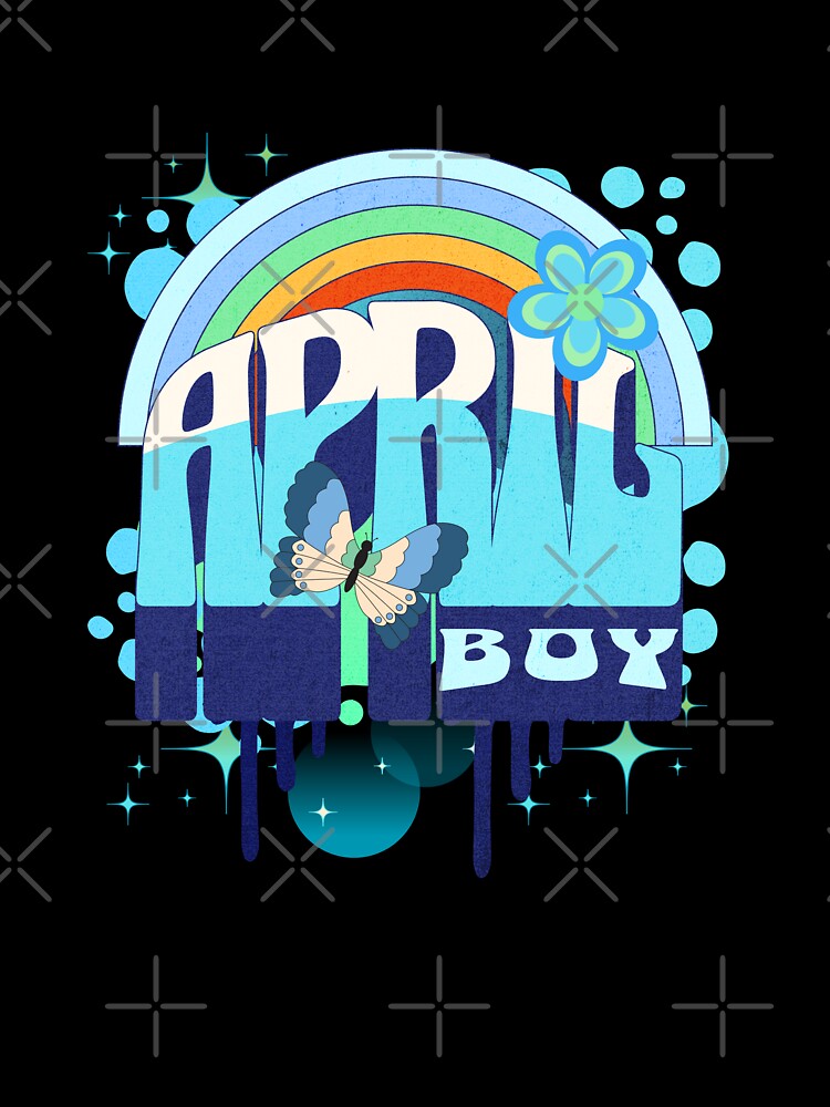Retro April Boy Vintage Design by my-green-gecko T-Shirts, Hoodie, Sweatshirt | BlankRebels.com (Image 3)