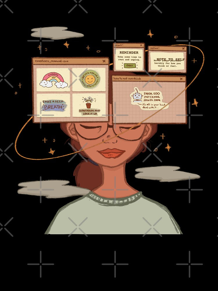 Overthinking by kikooart27 T-Shirts, Hoodie, Sweatshirt | BlankRebels.com (Image 3)