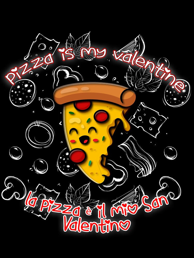 Funny pizza is my valentine cute shirts and accessories by Yushidesign Hoodie, Sweatshirt | BlankRebels.com (Image 3)