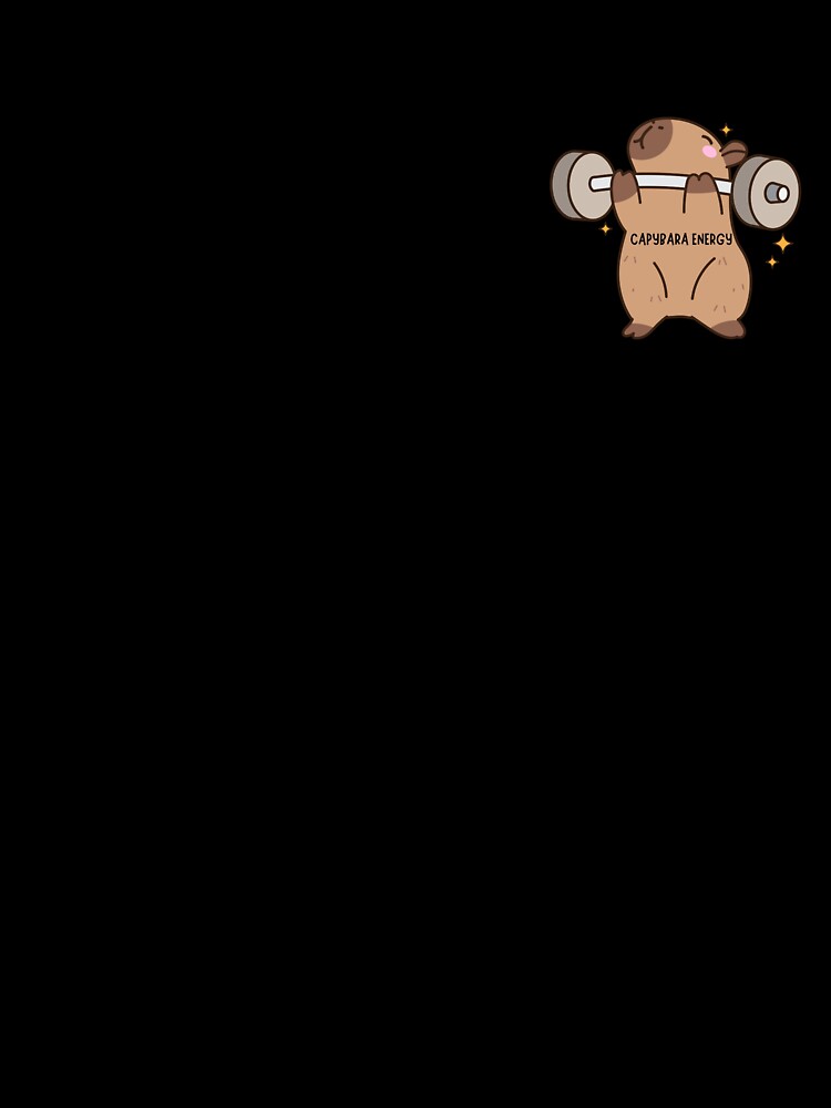 Capybara Energy – Cute Gym Workout Motivation by modyrn T-Shirts, Hoodie, Sweatshirt | BlankRebels.com (Image 3)