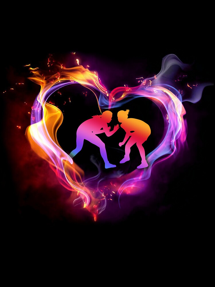 Wrestling Heart Shape Art by SisileeGift T-Shirts, Hoodie, Sweatshirt | BlankRebels.com (Image 3)