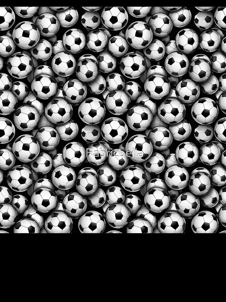 Classic Soccer Ball Pattern – Bold Football Sports Art by Fabricbella
