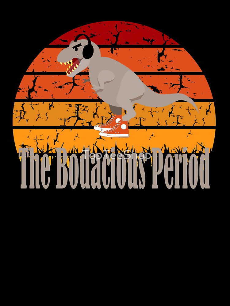 Funny Dinosaur The Bodacious Period Vintage 80's Retro Headphones Gift by TopTeeShop T-Shirts, Hoodie, Sweatshirt (Image 3)