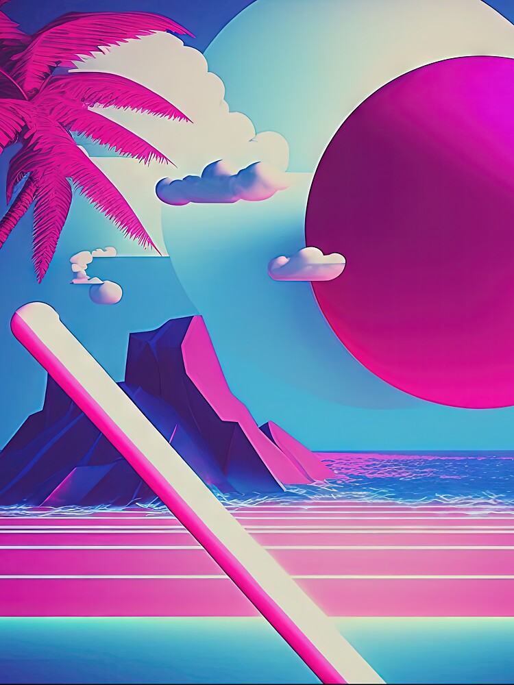 Pastel Visions: A Vaporwave Ode to 80s Aesthetics by Mullet Monkey T-Shirts, Hoodie, Sweatshirt | BlankRebels.com (Image 3)