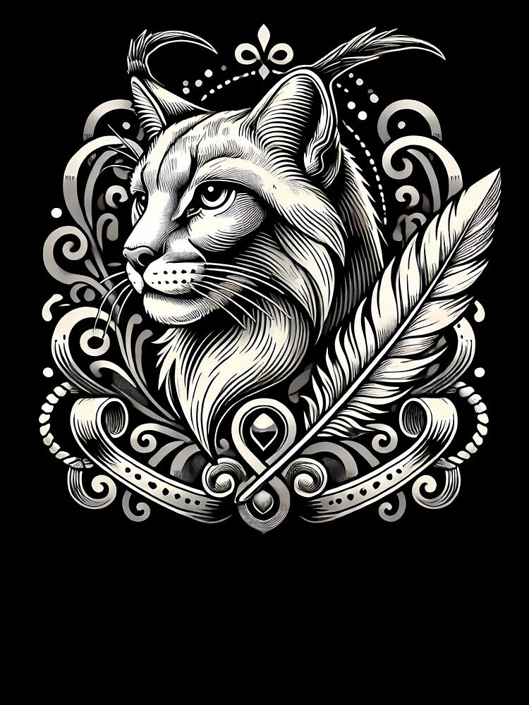 Minimalist feline, for dark backgrounds by UrbanLayers