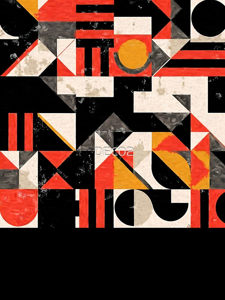 Mid-Century Modern Bauhaus Grunge-Inspired Abstract Design by DEC02 T-Shirts, Hoodie, Sweatshirt | BlankRebels.com (Image 3)