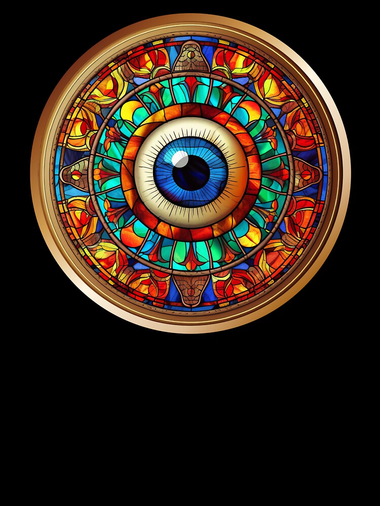 Evil Eye Stained Glass by OutbreakDesigns T-Shirts, Hoodie, Sweatshirt | BlankRebels.com (Image 3)
