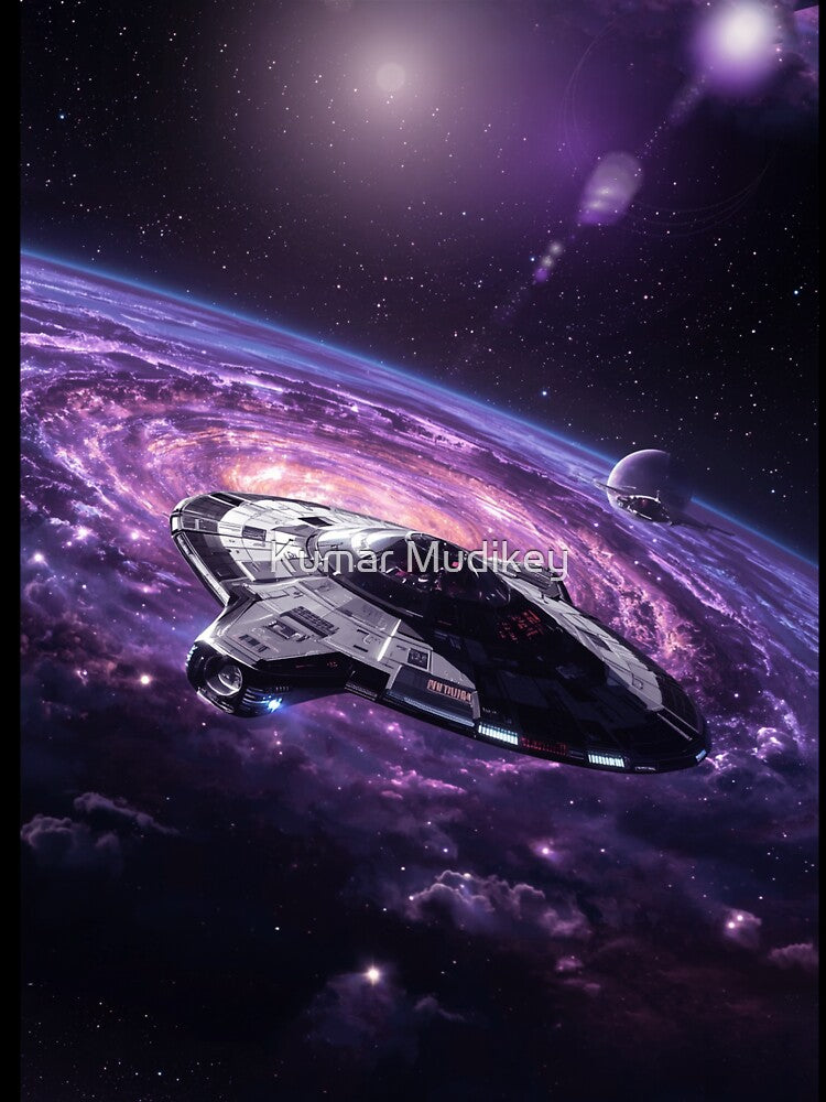 space craft in galaxy by  Mudikeys T-Shirts, Hoodie, Sweatshirt | BlankRebels.com (Image 3)