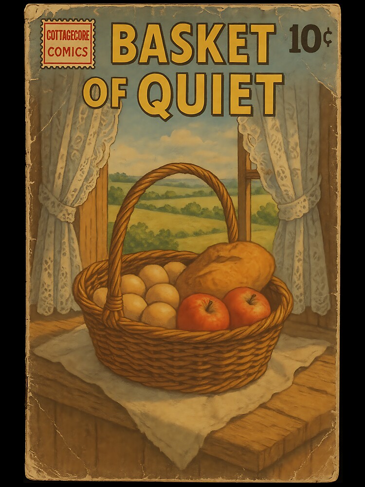 Bucolic Cottagecore: Basket of Quiet by bapupa T-Shirts, Hoodie, Sweatshirt | BlankRebels.com (Image 3)