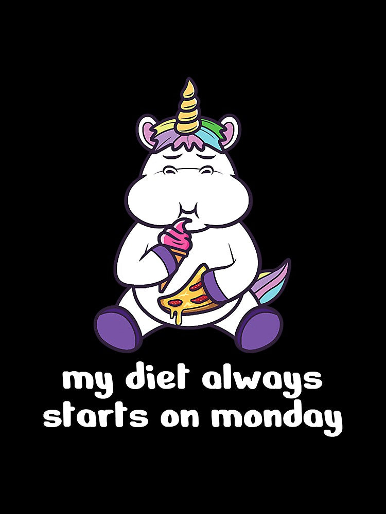 My Diet Always Starts On Monday by thailam4598 T-Shirts, Hoodie, Sweatshirt | BlankRebels.com (Image 3)