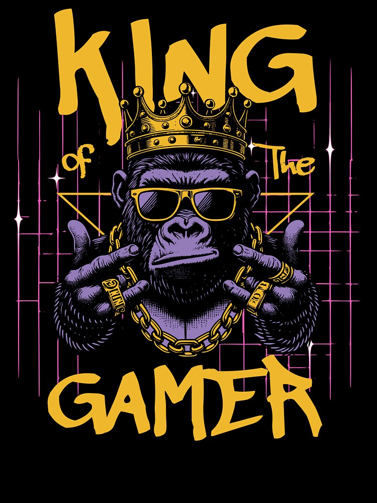 King of the Gamer by KingzDezign T-Shirts, Hoodie, Sweatshirt | BlankRebels.com (Image 3)