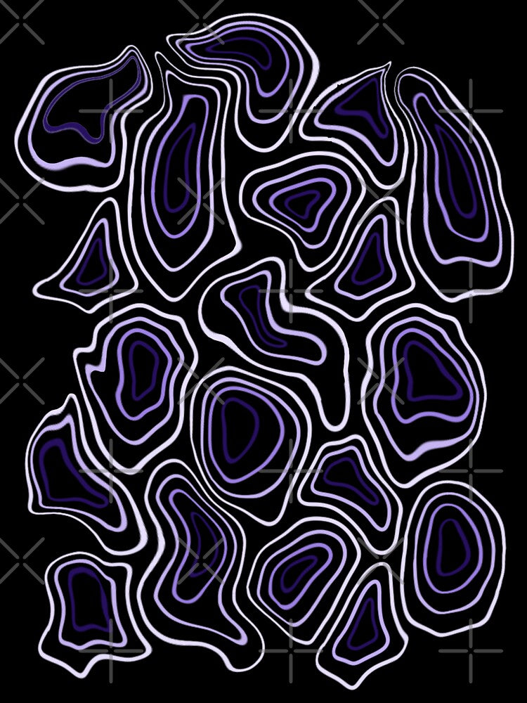 Purple Minimalist Geode Drawing T-Shirts, Hoodie, Sweatshirt