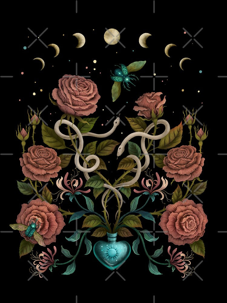 Rose and Honeysuckle by episodicDrawing T-Shirts, Hoodie, Sweatshirt | BlankRebels.com (Image 3)