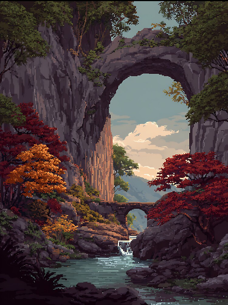 Digital Pixel Art Nature by bapupa