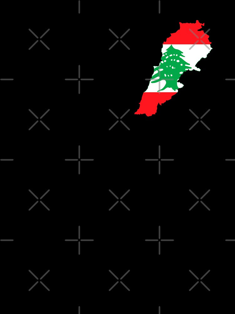 Flag Map of Lebanon by DreamBrushy