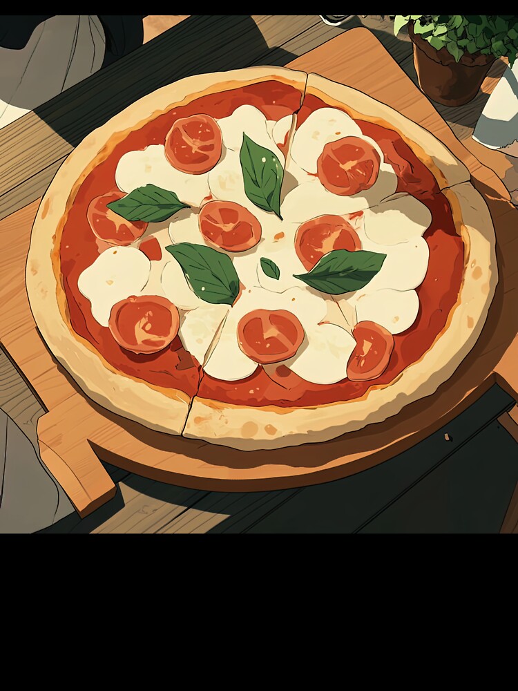 Pizza | Anime style by ComicsFactory T-Shirts, Hoodie, Sweatshirt | BlankRebels.com (Image 3)