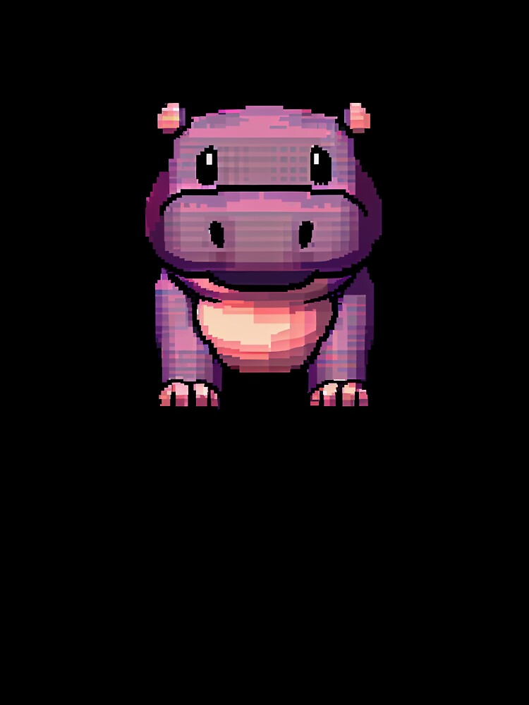 Cute little hippo. by Pixelarium