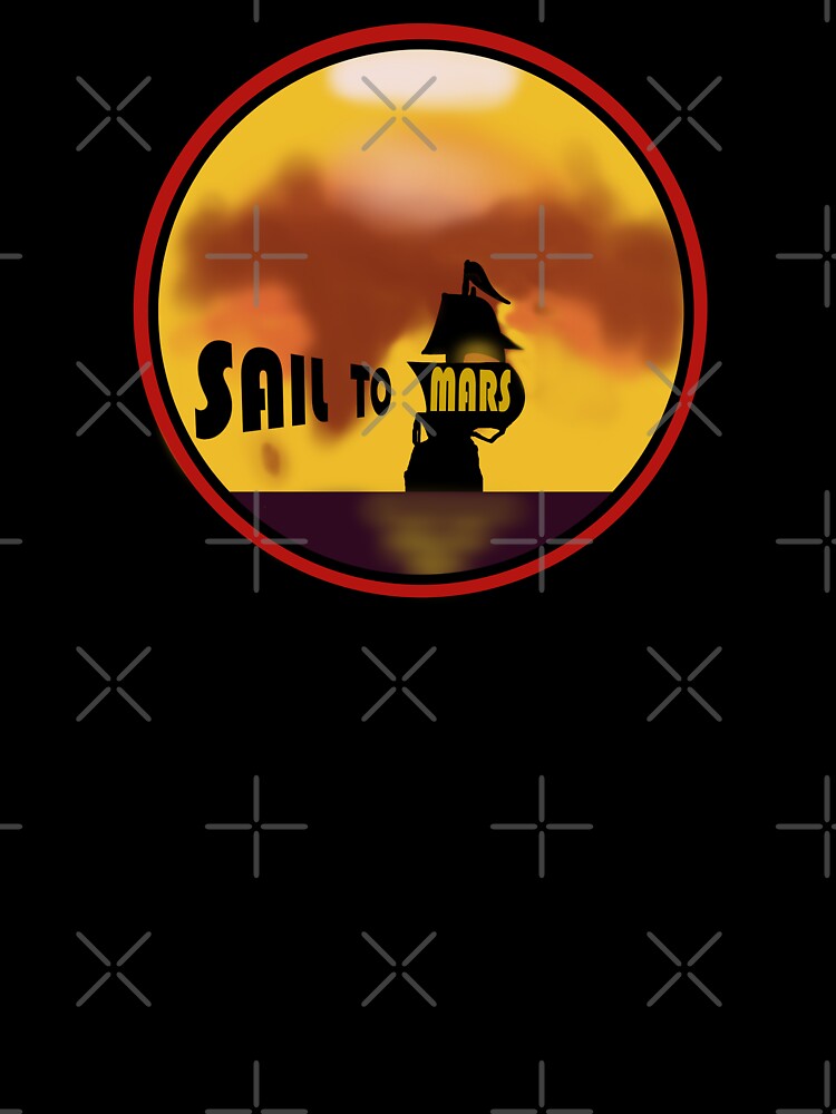 Sail to the Red Planet, Planet Mars. by Geomoon T-Shirts, Hoodie, Sweatshirt | BlankRebels.com (Image 3)