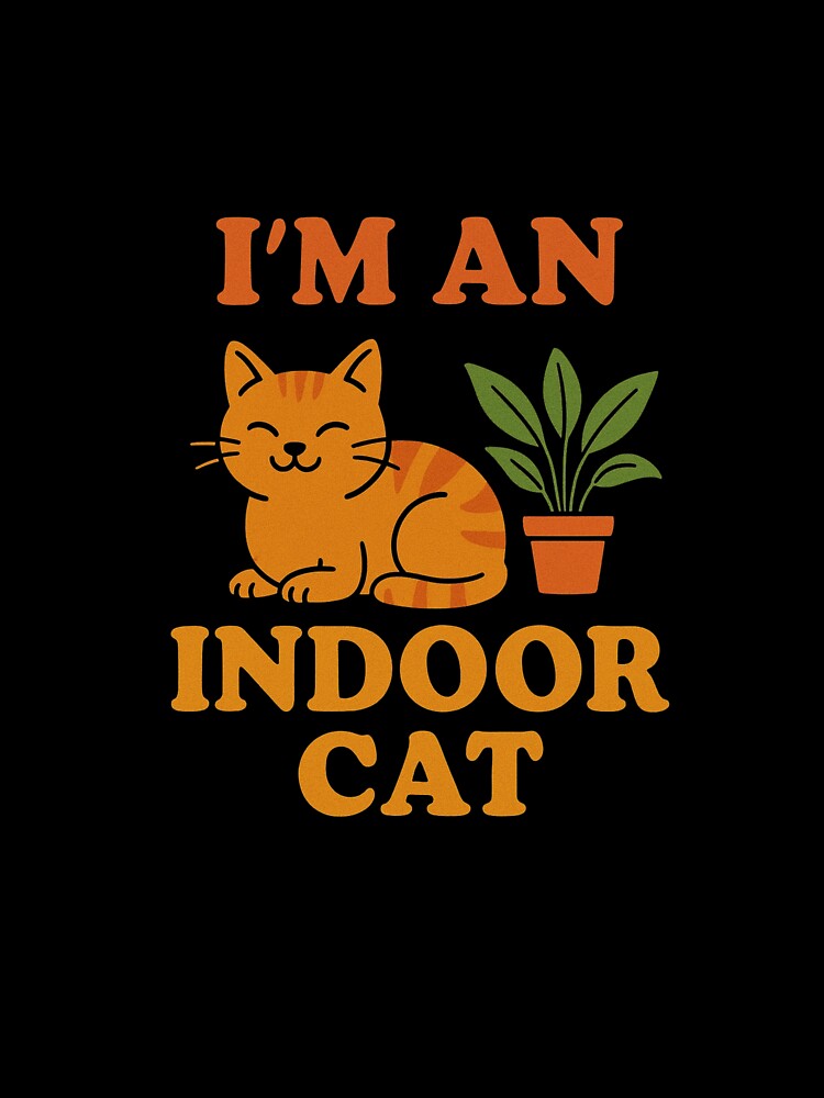 I’m an Indoor Cat – Cute Cozy Cat Quote Design by suszak24 T-Shirts, Hoodie, Sweatshirt | BlankRebels.com (Image 3)