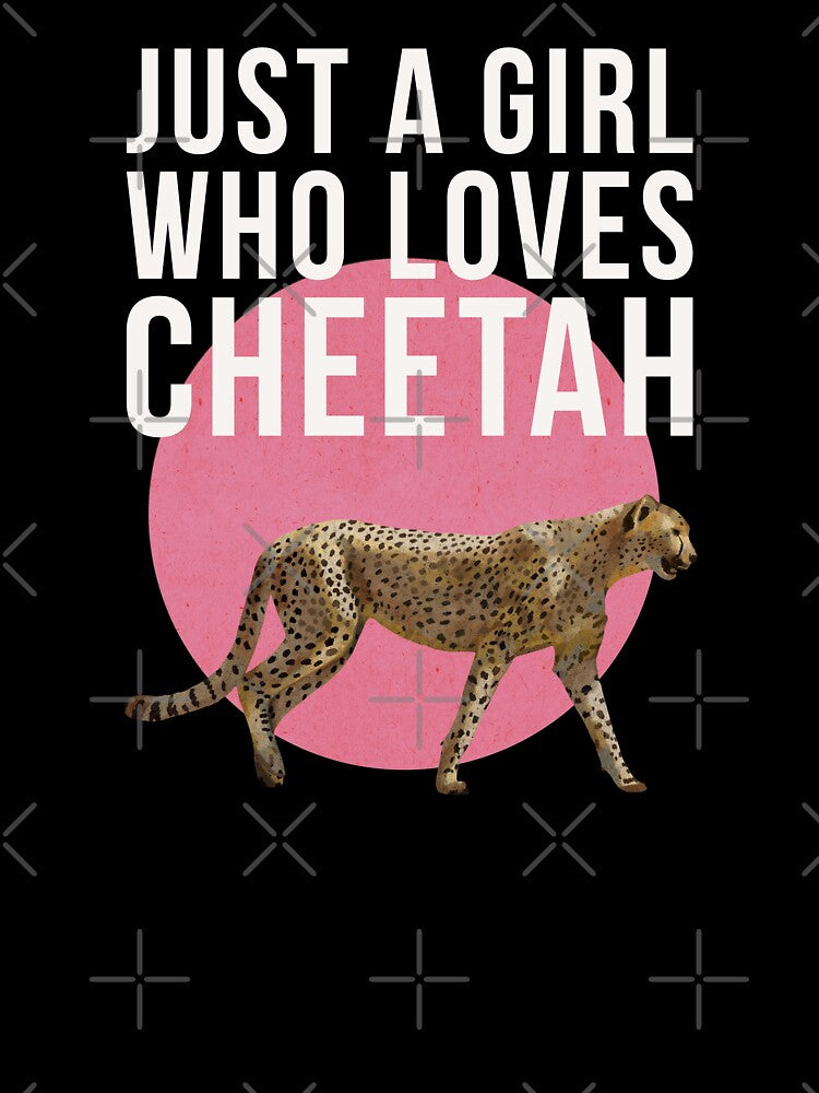 Just A Girl Who Loves Cheetah by okpinsArtDesign T-Shirts, Hoodie, Sweatshirt | BlankRebels.com (Image 3)