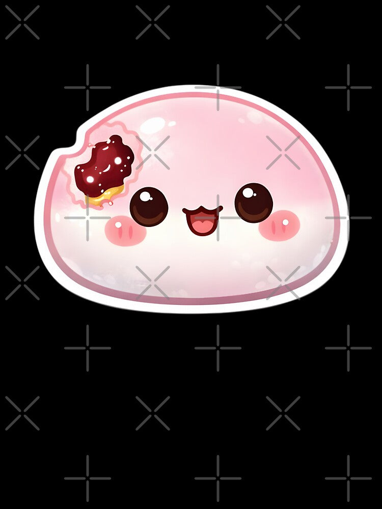 Cute Mochi Character – Kawaii Japanese Dessert Sticker by DesignEG