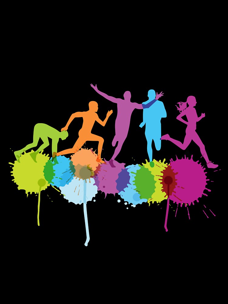 Running Color Splash Art by RoslynArt T-Shirts, Hoodie, Sweatshirt | BlankRebels.com (Image 3)