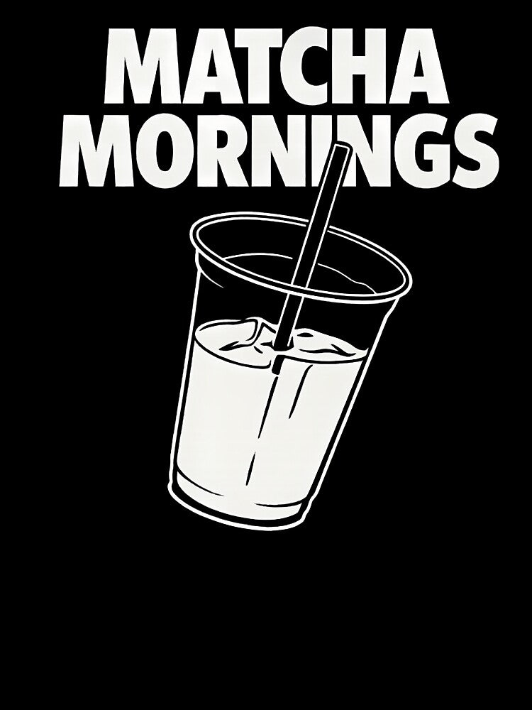 Matcha Mornings Minimalist Aesthetic Tea Lover by JenniferJanice T-Shirts, Hoodie, Sweatshirt | BlankRebels.com (Image 3)