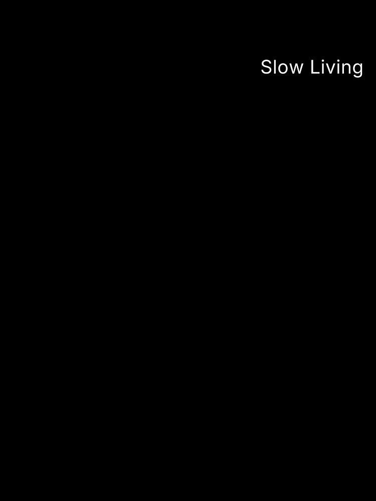 Slow Living Minimal Typography T-Shirt | Calm Aesthetic Streetwear by MoodCrest Hoodie, Sweatshirt (Image 3)