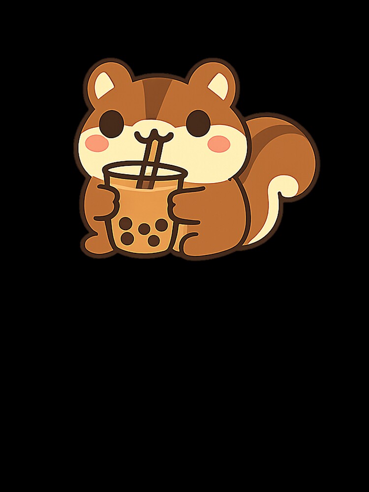Cute Squirrel Drinking Matcha – Kawaii Green Tea Lover Cartoon Design by Ach&Koor T-Shirts, Hoodie, Sweatshirt (Image 3)
