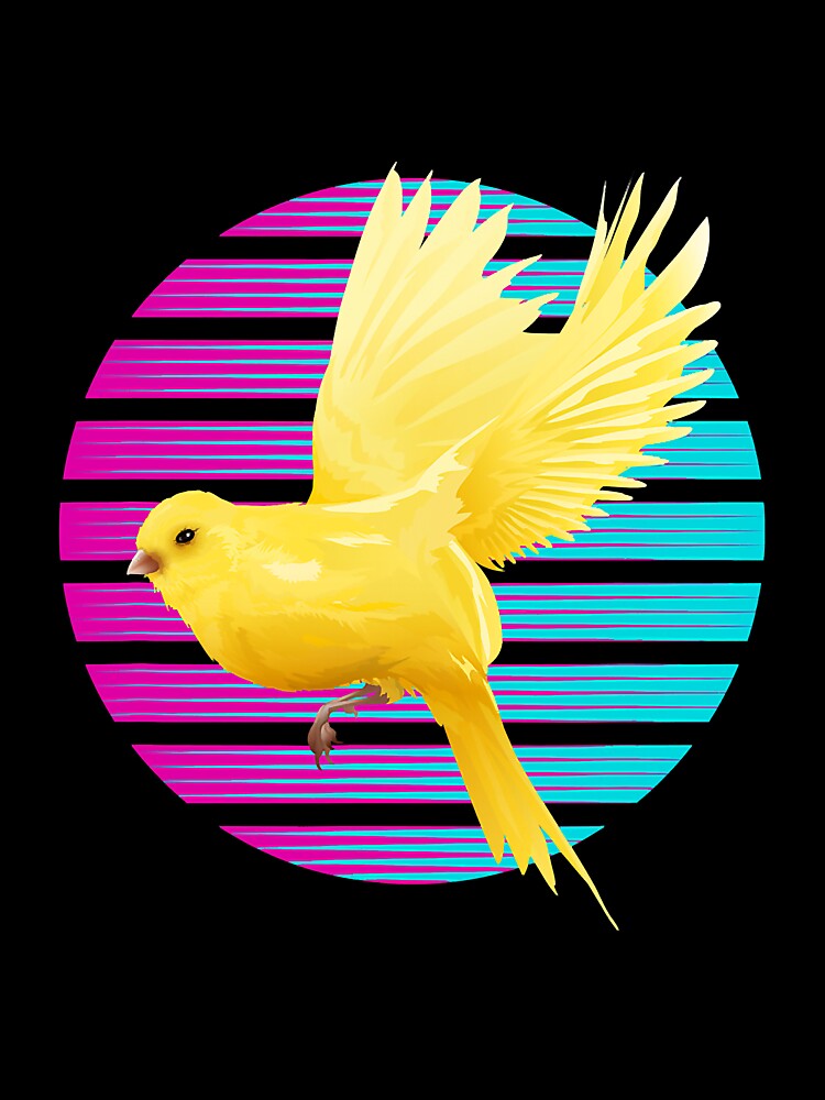 Vaporwave Canary Canary Bird Pet by NeverLoseSF T-Shirts, Hoodie, Sweatshirt | BlankRebels.com (Image 3)