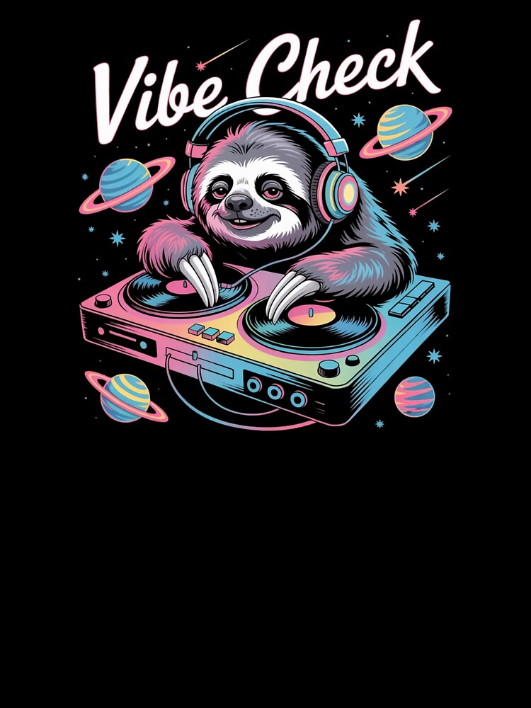 Vibe Check – Cosmic DJ Furry with Turntables & Stars by teevoxx T-Shirts, Hoodie, Sweatshirt | BlankRebels.com (Image 3)