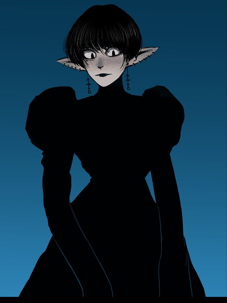 Cute anime Goth Girl by ShikiGum