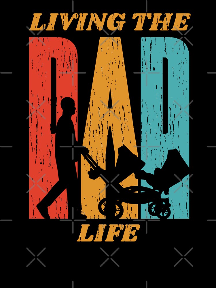 Living the Dad Life Father Pushing Stroller Silhouette by JRRTs T-Shirts, Hoodie, Sweatshirt | BlankRebels.com (Image 3)
