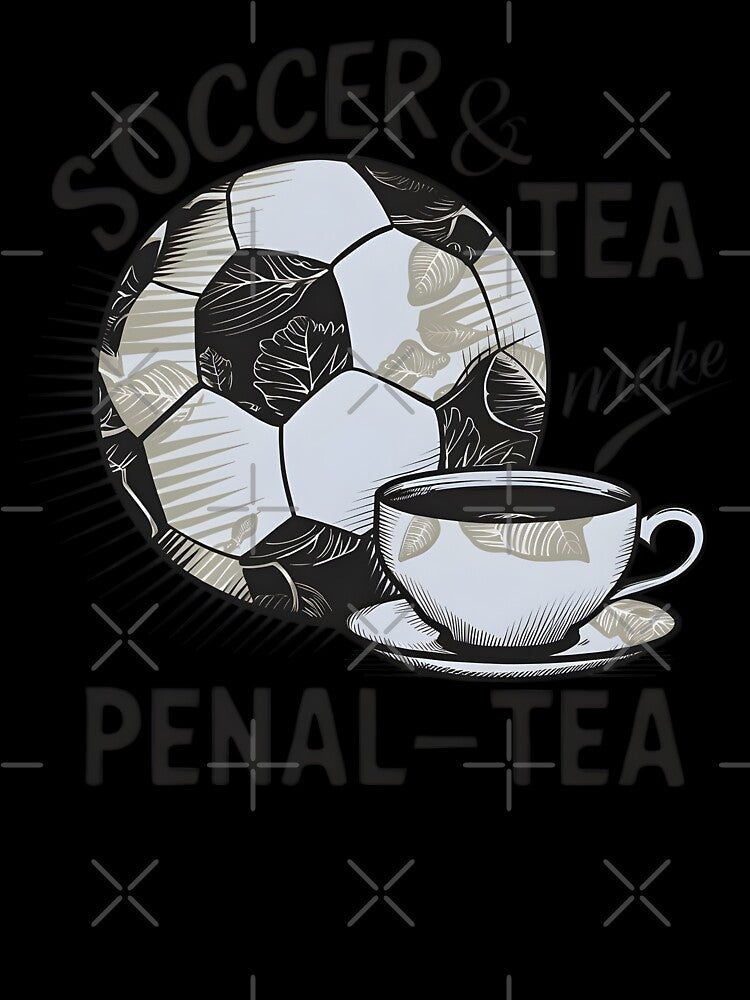 Soccer Penalty Sports Pun Soccer Enthusiast Football Lover Funny Tea Pun by KLArtzStore