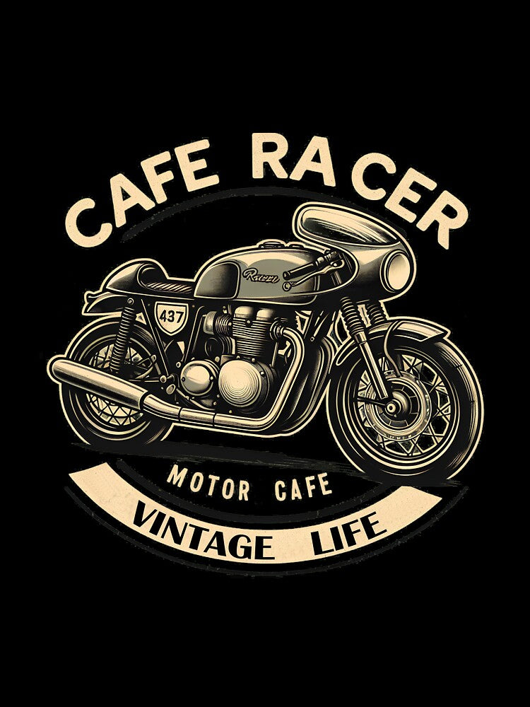 BIKER CAFE RACER T-SHIRT #2 by marko-stosic