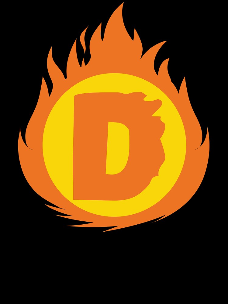 Superhero Letter D. Fire Insignia T-Shirts, Hoodie, Sweatshirt