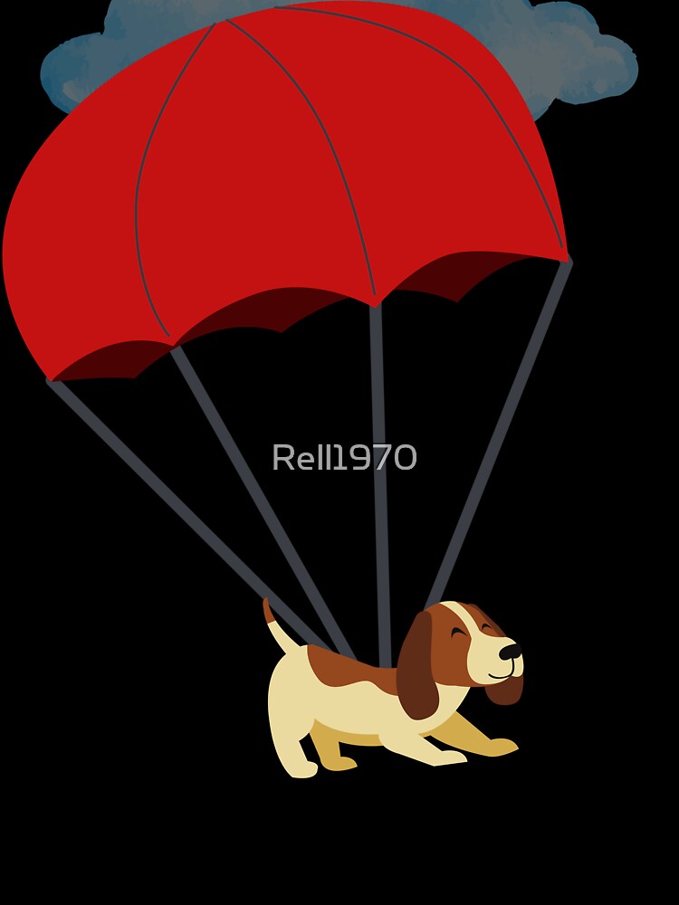 Parachuting Dog Design by Rell1970