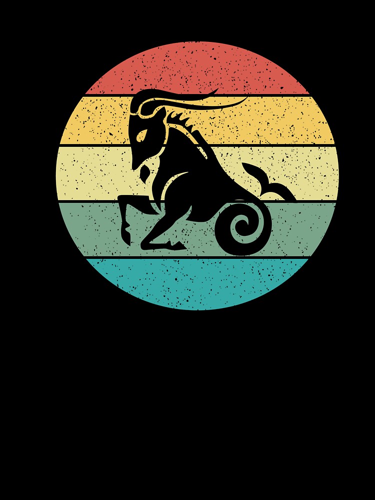 Capricorn Zodiac Sign Retro Vintage by Salvadax T-Shirts, Hoodie, Sweatshirt | BlankRebels.com (Image 3)