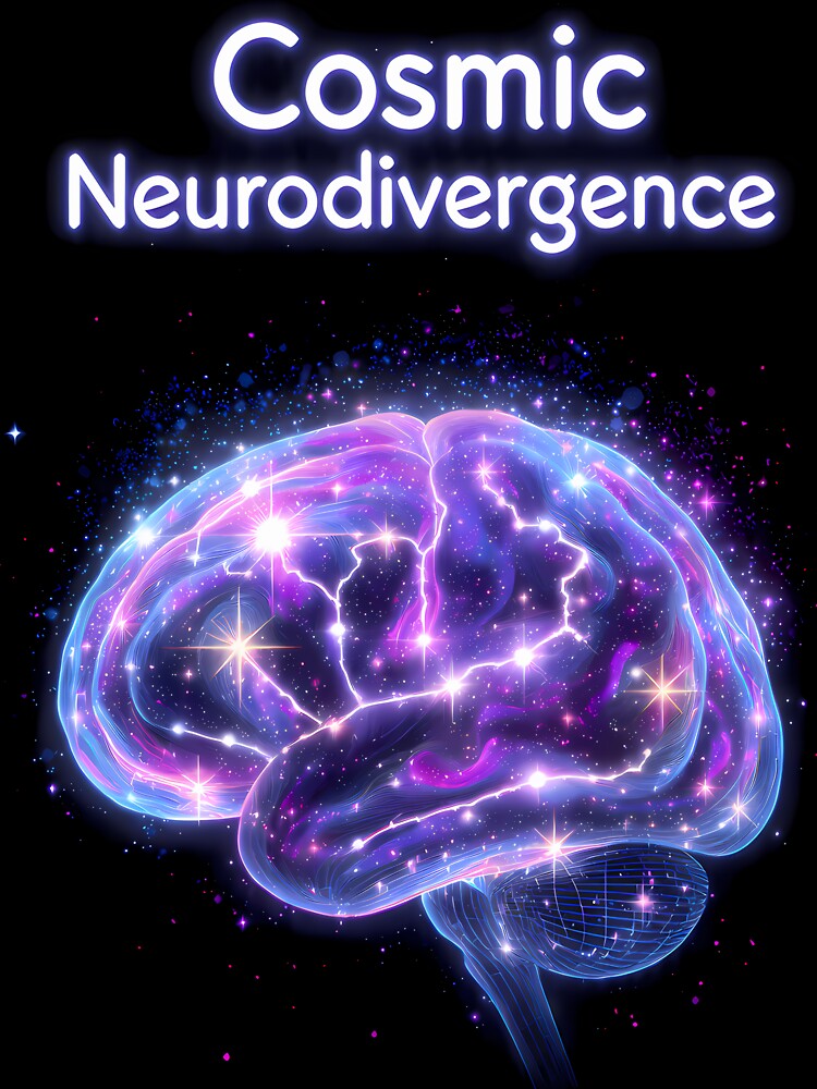 “Cosmic Neurodivergence” Galactic Brain – Stellar Neurodiversity Pride Sci-Fi Aesthetic Design by PureBrain... (Image 3)