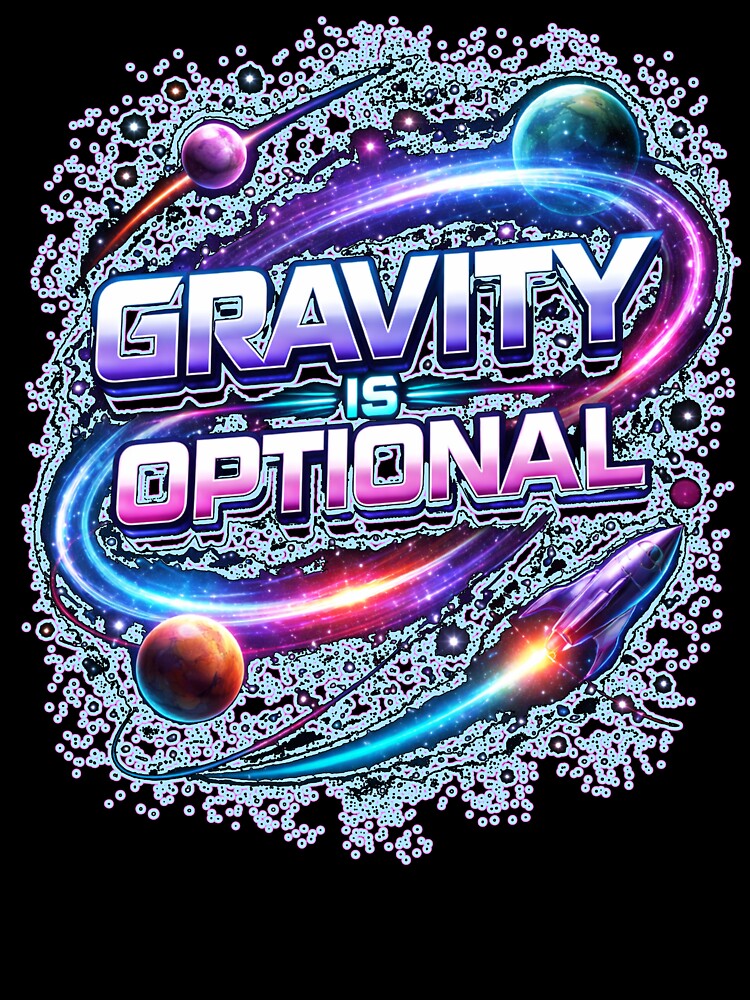 GRAVITY IS OPTIONAL space travel space exploration rocket astronaut planetary missions exoplanets space lover... (Image 3)